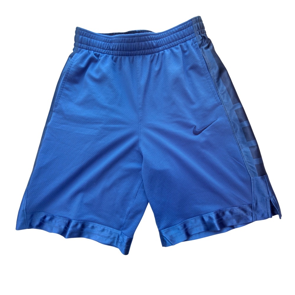 Nike Basketball Shorts Boys L Blue Excellent Dri-FIT Mesh Athletic DA0173-480